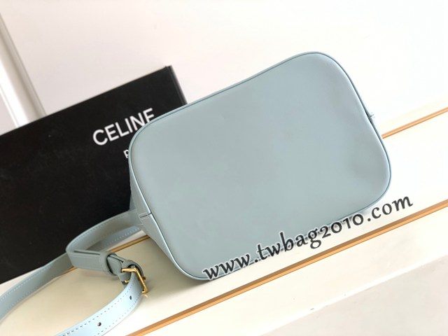 Celine專櫃2023s春夏新品CUIR TRIOMPHE小號繡花光滑牛皮水桶包 賽琳百搭斜挎肩背女包 sldj2432
